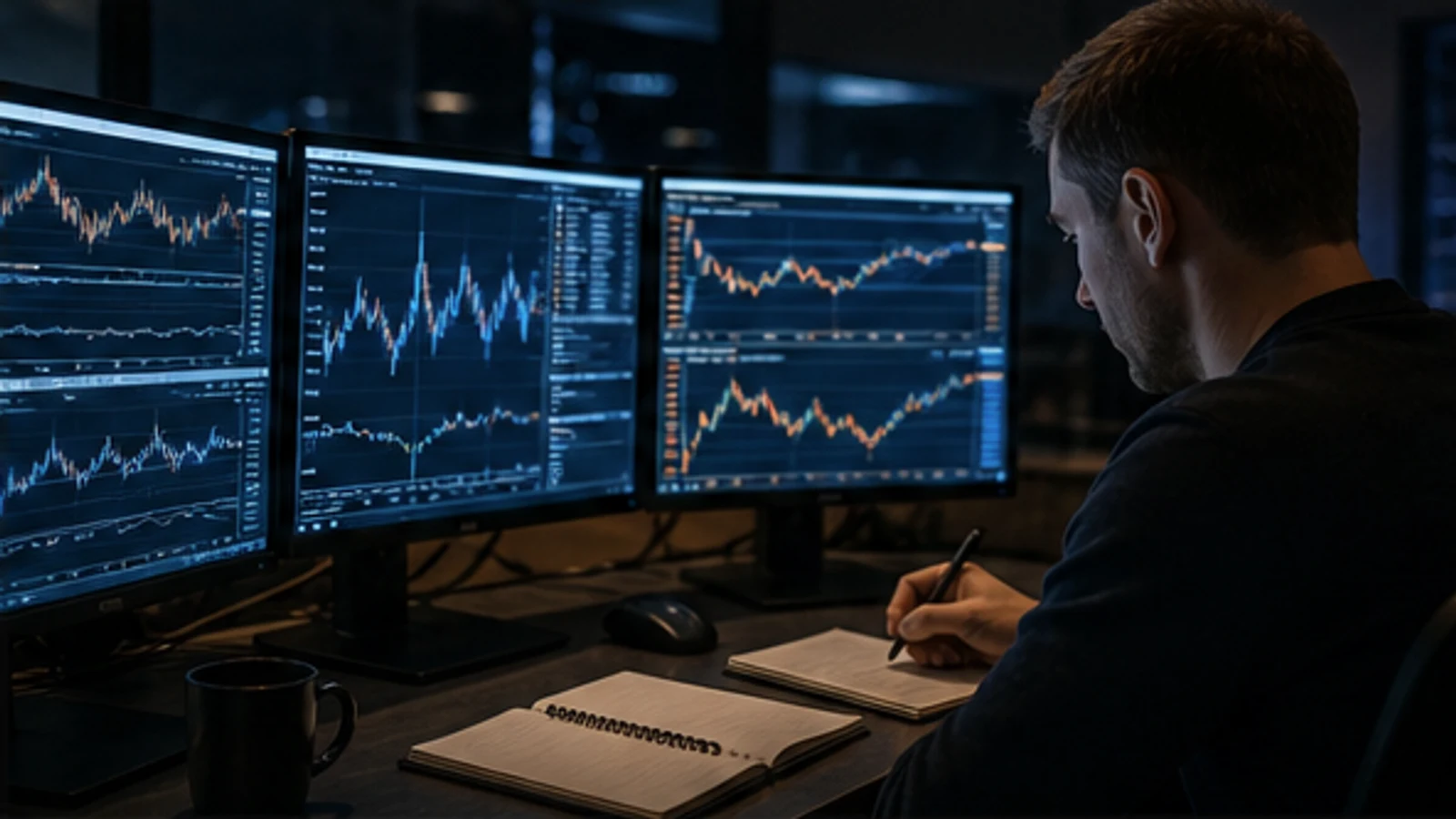 交易所投注與trading的情境比較畫面