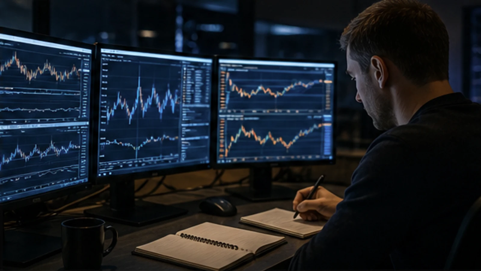 交易所投注與trading的情境比較畫面
