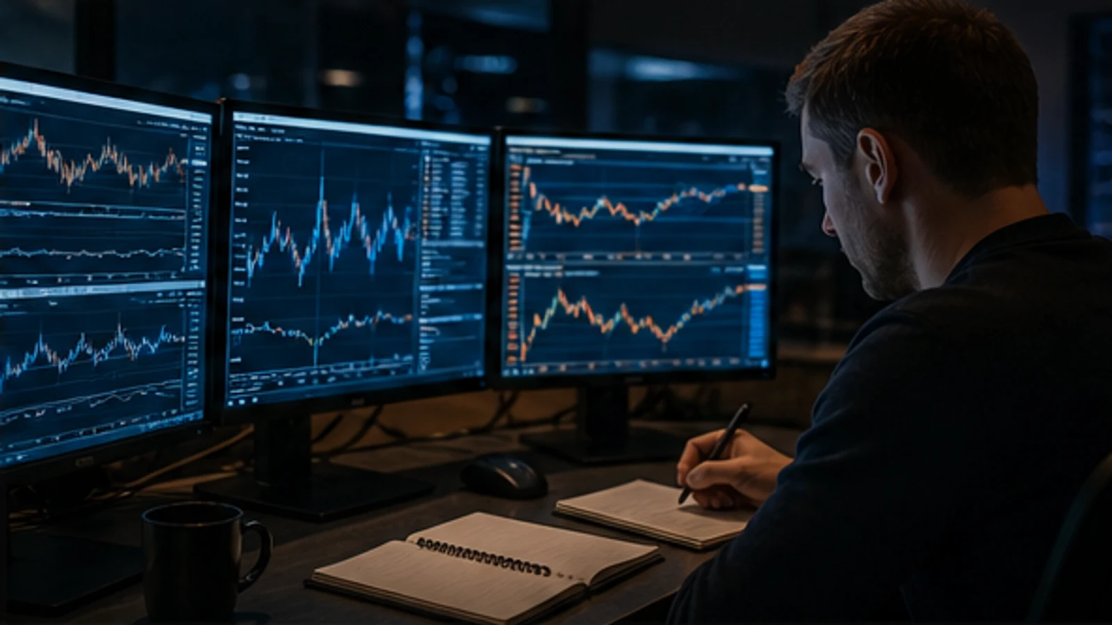 交易所投注與trading的情境比較畫面