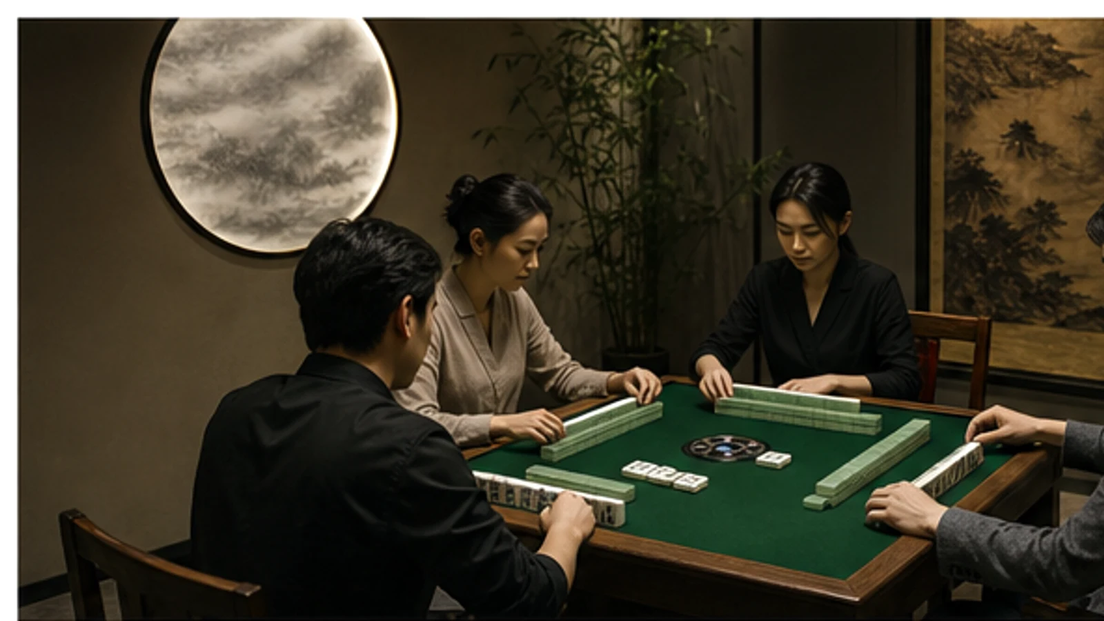麻將競技即時變化觀察的 Codex 原創編輯影像